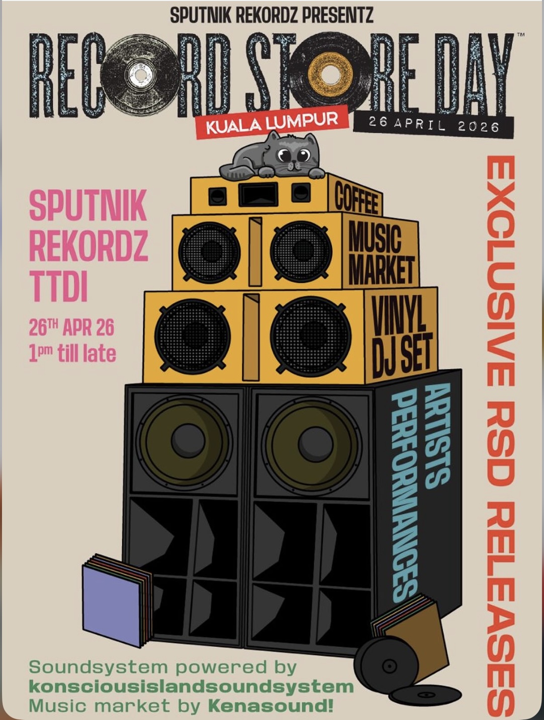 Record Store Day KL 2026: Bare Nyato Padu!